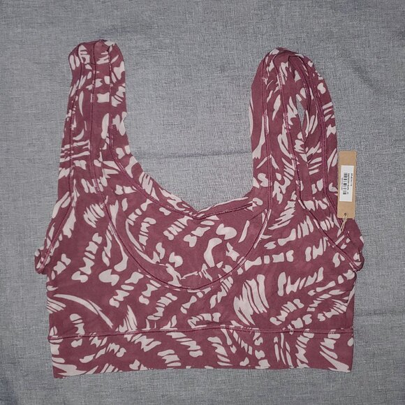 NWT SKIMS 3X Summer Mesh Scoop Bralette RASPBERRY SWIRL - Picture 2 of 3